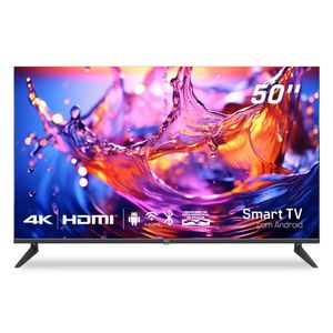 Smart TV HQ 4K 50" 3 HDMI 2 USB WI-FI Android 11 Frameless Slim HQS50NKH