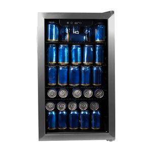 Cervejeira Expositor Vertical HQ Vidro Duplo 100 Litros Inox HQ-100CEVPV