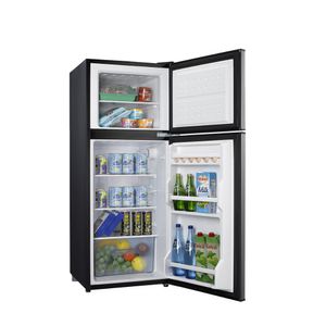 Geladeira Compacta HQ Defrost 140 Litros Preta/Inox HQ-140RDF