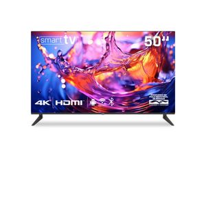 Smart TV HQ 50" 4K 3 HDMI 2 USB WI-FI Android Frameless Slim HQS50NKH