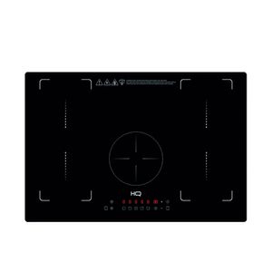 Cooktop de Indução Embutir HQ 5 Bocas Painel Touch Free Zone 9000W Preto HQ-IDE9005/77CM-FZ