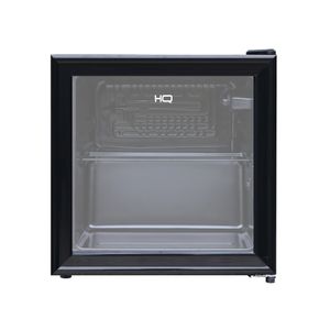 Frigobar Expositor Vertical HQ Vidro Duplo 50 Litros Defrost Preto HQ-50FBPV