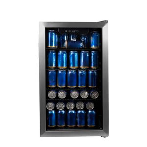 Cervejeira Expositor Vertical HQ Vidro Duplo 100 Litros Inox HQ-100CEVPV