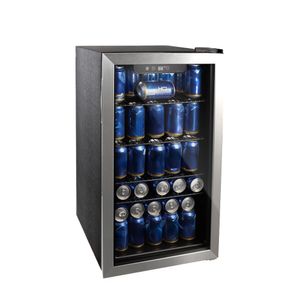 Cervejeira Expositor Vertical HQ Vidro Duplo 100 Litros Inox HQ-100CEVPV