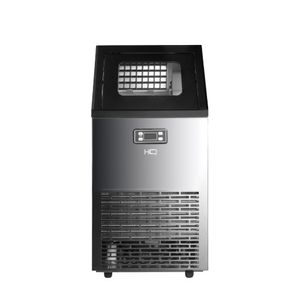 Máquina de Gelo Profissional HQ 45kg Turbo Ice Preta e Inox HQ-HQMGI45
