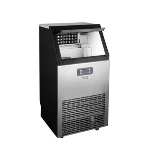 Máquina de Gelo Profissional HQ 45kg Turbo Ice Preta e Inox HQ-HQMGI45