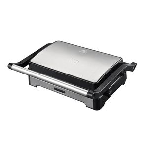 Sanduicheira e Mini Grill HQ 180º 1000W Antiaderente Inox HQ-SG002